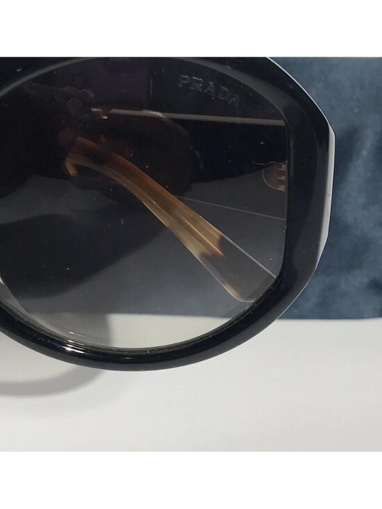 New Authentic Prada Black Oversized Sunglasses main image 4